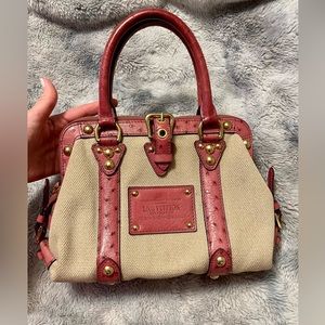 Louis Vuitton Ostrich Sac de Nuit Toile Trianon MM